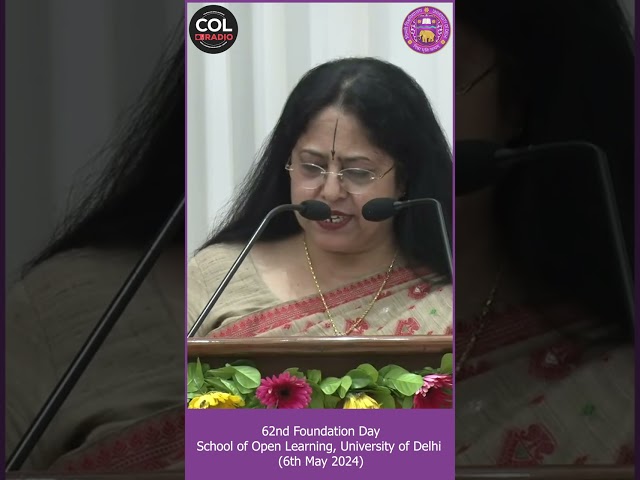 THE HIGHLIGHTS OF SPEECH -2024 : PROF. PAYAL MAGO, DIRECTOR, CAMPUS OF OPEN LEARNING, UNIV. OF DELHI
